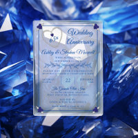 Blue Spinel Diamond 65th Wedding Jubileum Party