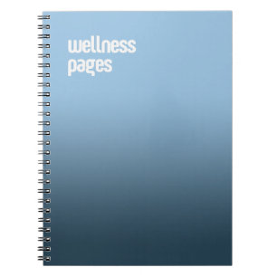 Blue Spiral Notitieboek - "Wellness Pages" Tijdsch