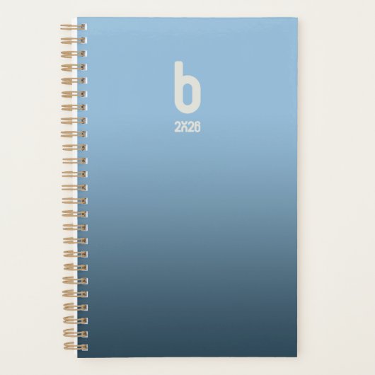 Blue Spiral Planner – 2026 Adem (Voorkant)