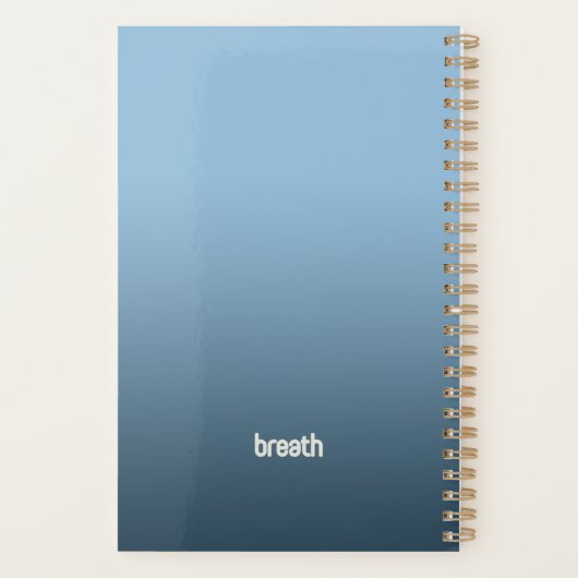 Blue Spiral Planner  – 2026 Breath (Achterkant)