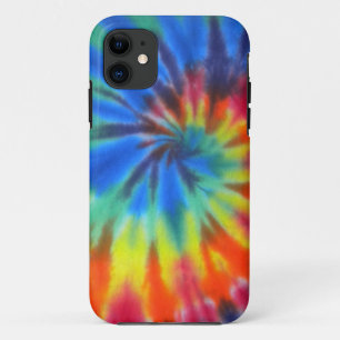 Blue Spiral Stropdas-Dye Hoesje-Mate iPhone 5 11 Hoesje