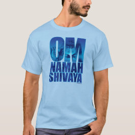 Blue Spiritueel Mantra Sanskrit Hindu Shiva T-shirt
