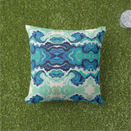 Blue Splash 1 - Sierkussen voor buiten