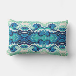 Blue Splash 3 - Outdoor Lumbar Accent Pillow Buitenkussen