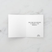 Blue Splash Gold Glitter Butterflies Jubileum Kaart (Binnen)