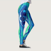Blue Splash-Leggings Leggings (Rechts)