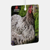 Blue Splash Orpington Hen - Pet Chicken Metalen Ornament (Voorkant Rechts)