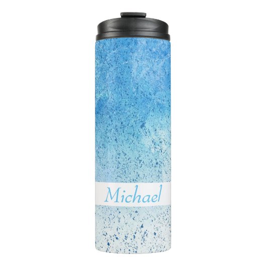 Blue Splash Thermosbeker (Voorkant)
