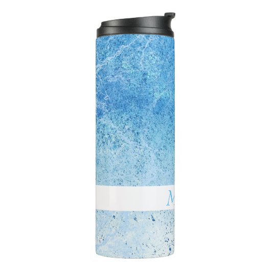 Blue Splash Thermosbeker (Gedraaid links)