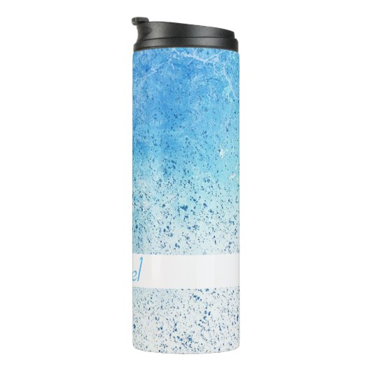 Blue Splash Thermosbeker (Geroteerd rechts)