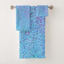 Blue Splatter Abstract