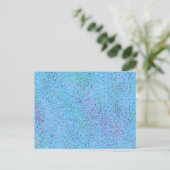 Blue Splatter Abstract Briefkaart (Staand voorkant)