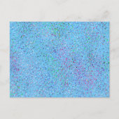 Blue Splatter Abstract Briefkaart (Voorkant)