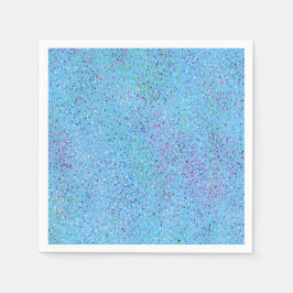 Blue Splatter Abstract Servet