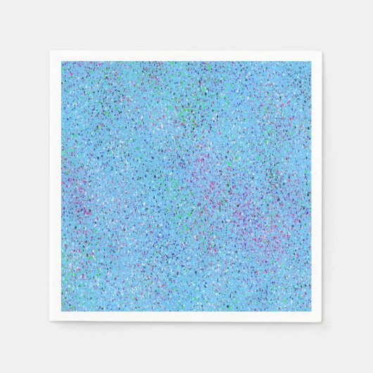 Blue Splatter Abstract Servet (Voorkant)