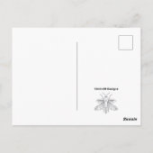 Blue Splatter - Briefkaart (Achterkant)