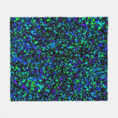 Blue Splatter - Fleece Deken (Voorkant (Horizontaal))