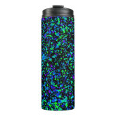 Blue Splatter - Thermische Tumbler Thermosbeker (Voorkant)