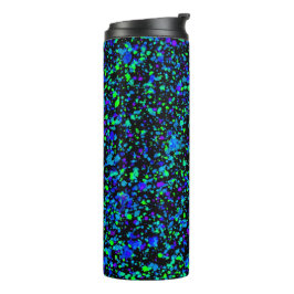 Blue Splatter - Thermische Tumbler Thermosbeker