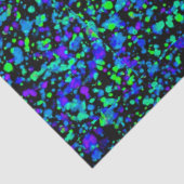 Blue Splatter - Weefselpapier Tissuepapier (Detail)