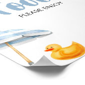 Blue Splish Splash Baby shower Food Poster (Hoek)