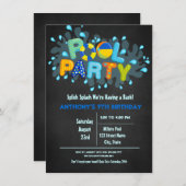 Blue Splish Splash komt naar onze basenpool Kaart (Voorkant / Achterkant)