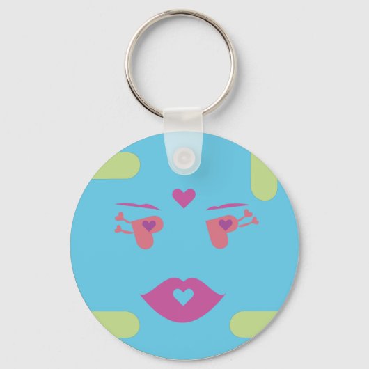 Blue Sponap Sleutelhanger, Dilli.ai Sleutelhanger (Voorkant)