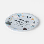 Blue Spooky Birthday Paper Bord (Gekanteld)