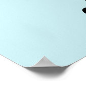 Blue Spooky Halloween Baby shower Momosa Bar Poster (Hoek)