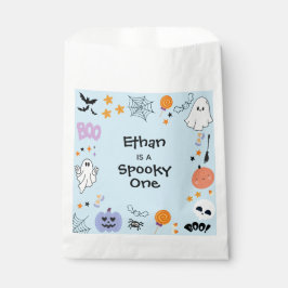 Blue Spooky One Schattige Ghost Halloween 1st Birt Bedankzakje