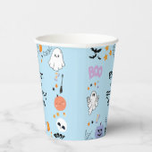 Blue Spooky One Schattige Ghost Halloween 1st Birt Papieren Bekers (Rechts)