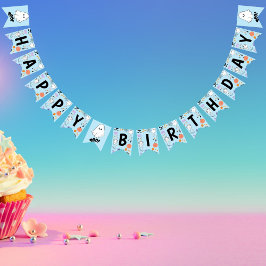 Blue Spooky One Schattige Halloween Happy Birthday Vlaggetjes