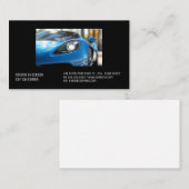 Blue Sports Car | Close Up  Visitekaartje (Voorkant / Achterkant)