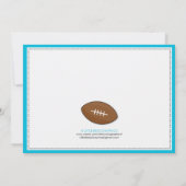 Blue Sports Tailgate Baby Shower-uitnodigingen Kaart (Achterkant)