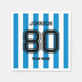 Blue Sports Team Custom Name Number Team Gameday Servet (Voorkant)