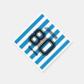 Blue Sports Team Custom Name Number Team Gameday Servet (Hoek)