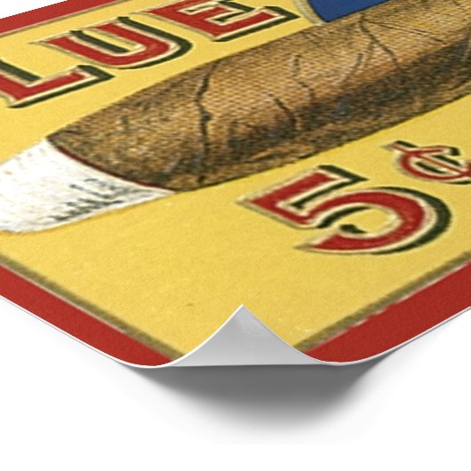 Blue Spot Cigar Label Poster (Hoek)