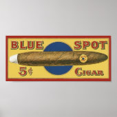Blue Spot Cigar Label Poster (Voorkant)