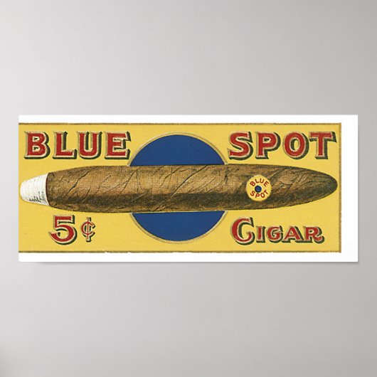Blue Spot Cigar Poster (Voorkant)
