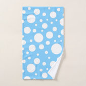 Blue Spots Bath Towel Set Bad Handdoek (Handdoek)