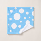 Blue Spots Bath Towel Set Bad Handdoek (Wasdoekje)