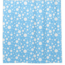 Blue Spots Shower Curtain Douchegordijn