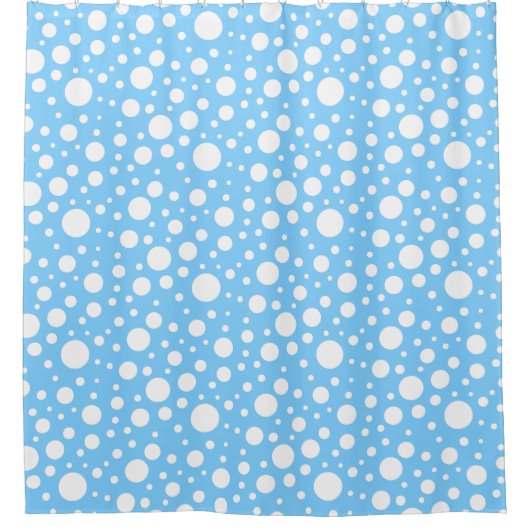 Blue Spots Shower Curtain Douchegordijn (Voorkant)