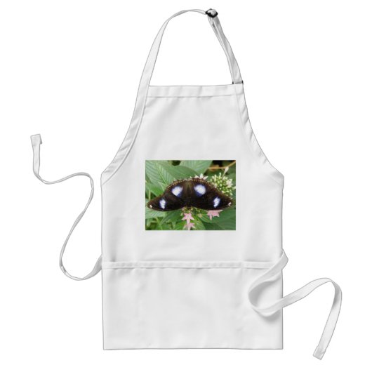 Blue Spotted Butterfly Apron Standaard Schort (Voorkant)