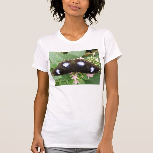 Blue Spotted Butterfly T Shirt (Voorkant)
