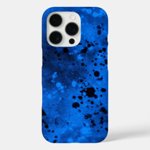 Blue Spray Paint Effect iPhone 16 Hoesje