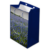 Blue Spring Bluebonnet Field Texas State Flower Medium Cadeauzakje (Voorkant Gekanteld)