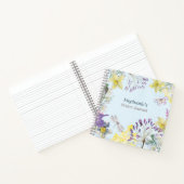 Blue Spring Floral Waterverf Prayer Journal Notitieboek (Binnen)