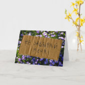 Blue Spring Flowers Russisch Vergeet-me-niet Kaart (Gele Bloem)