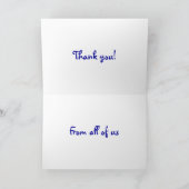 Blue Spring Flowers & White Doily Bedankt voor je  (Binnen)